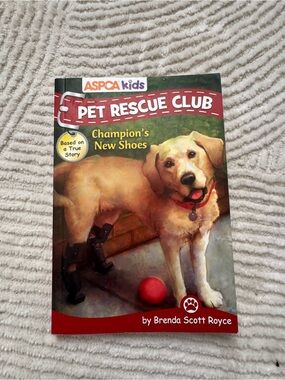 ASPCA Kids "Pet Rescue Club: #6 Champion's New Shoes" - Yellow Dog Cover